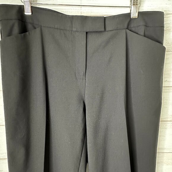 Lafayette 148 Womens Irving Pants Stretch Virgin Wool Straight Leg Black Size 10 - Picture 3 of 10
